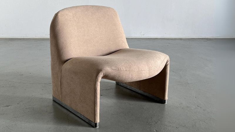 WMK Gut erhaltener 70er Jahre Liegesessel in Cognac mit Echtleder bezogen 2024 # Clubsessel Lesesessel Drehsessel Loungesessel Relaxesessel Liege Lounge Chair Retro Vintage - Lieferung möglich