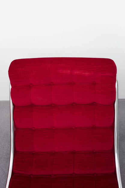 2 Chaises Longues IKEA Impala - 2 Fauteuils Impala Vintage Rouges - Gillis Lundgren pour IKEA, 1972