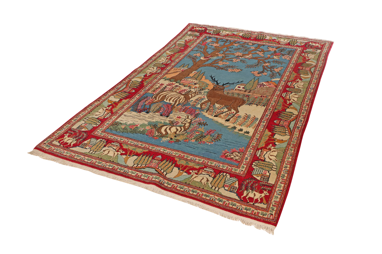 Tapis vintage Kashan 210x135cm