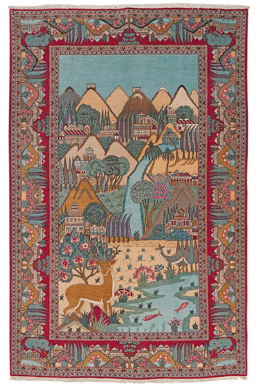 Kashan 205x135cm Carpet Vintage