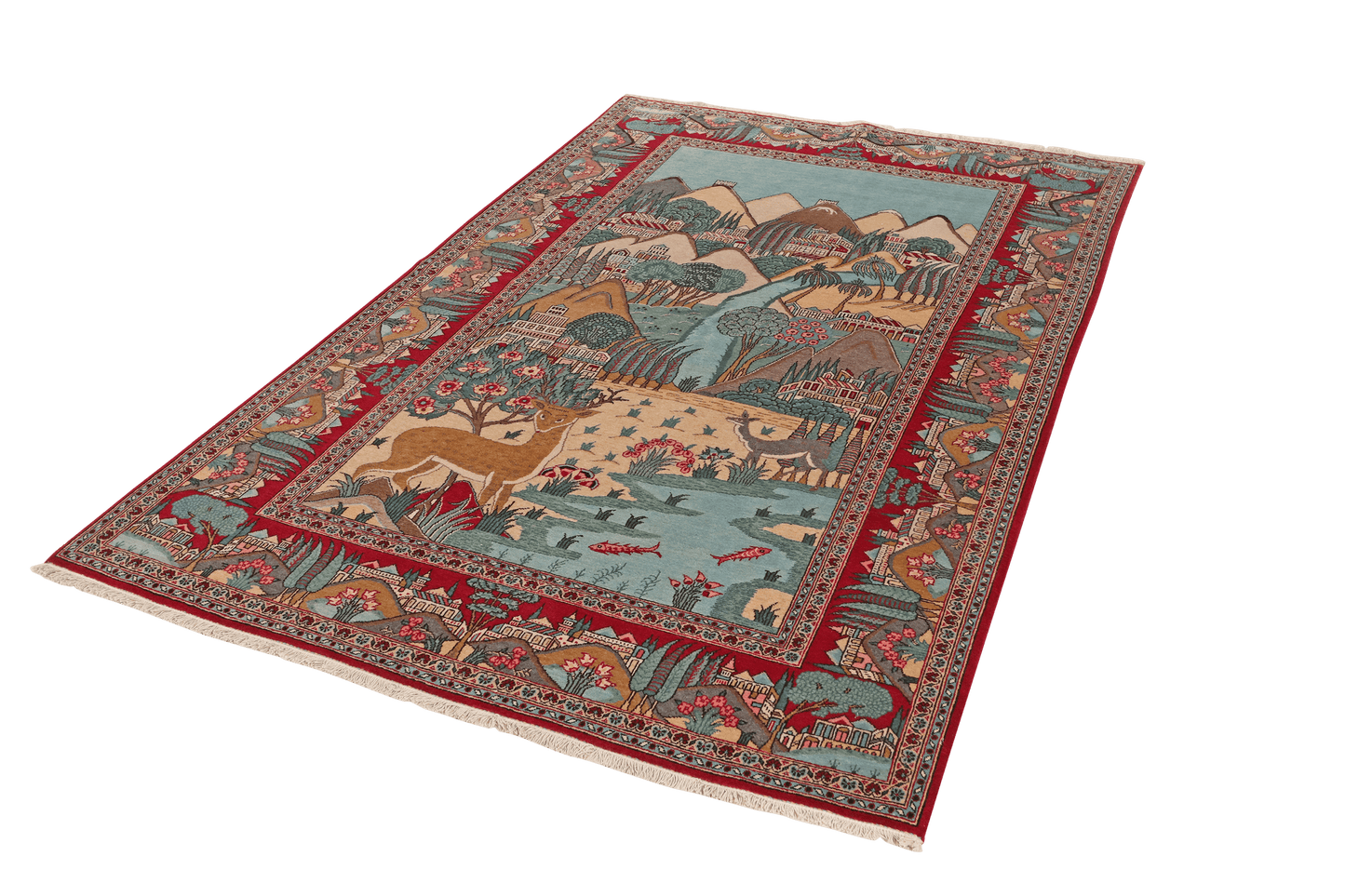 Kashan 205x135cm Carpet Vintage