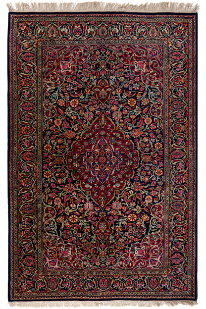 Tapis vintage Kashan 204x130cm