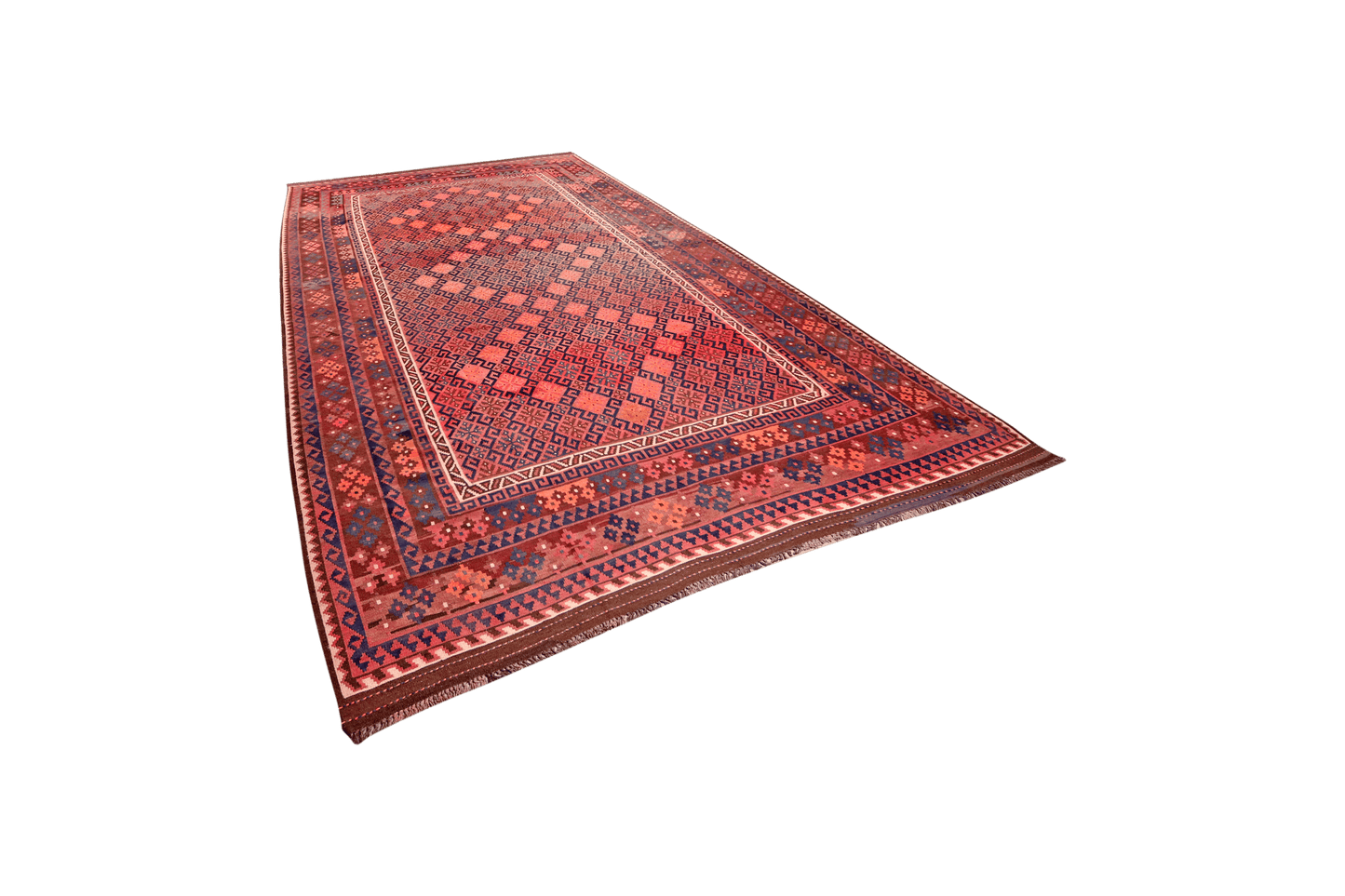 Kelim Belutch Alt 430x248cm Vintage Teppich