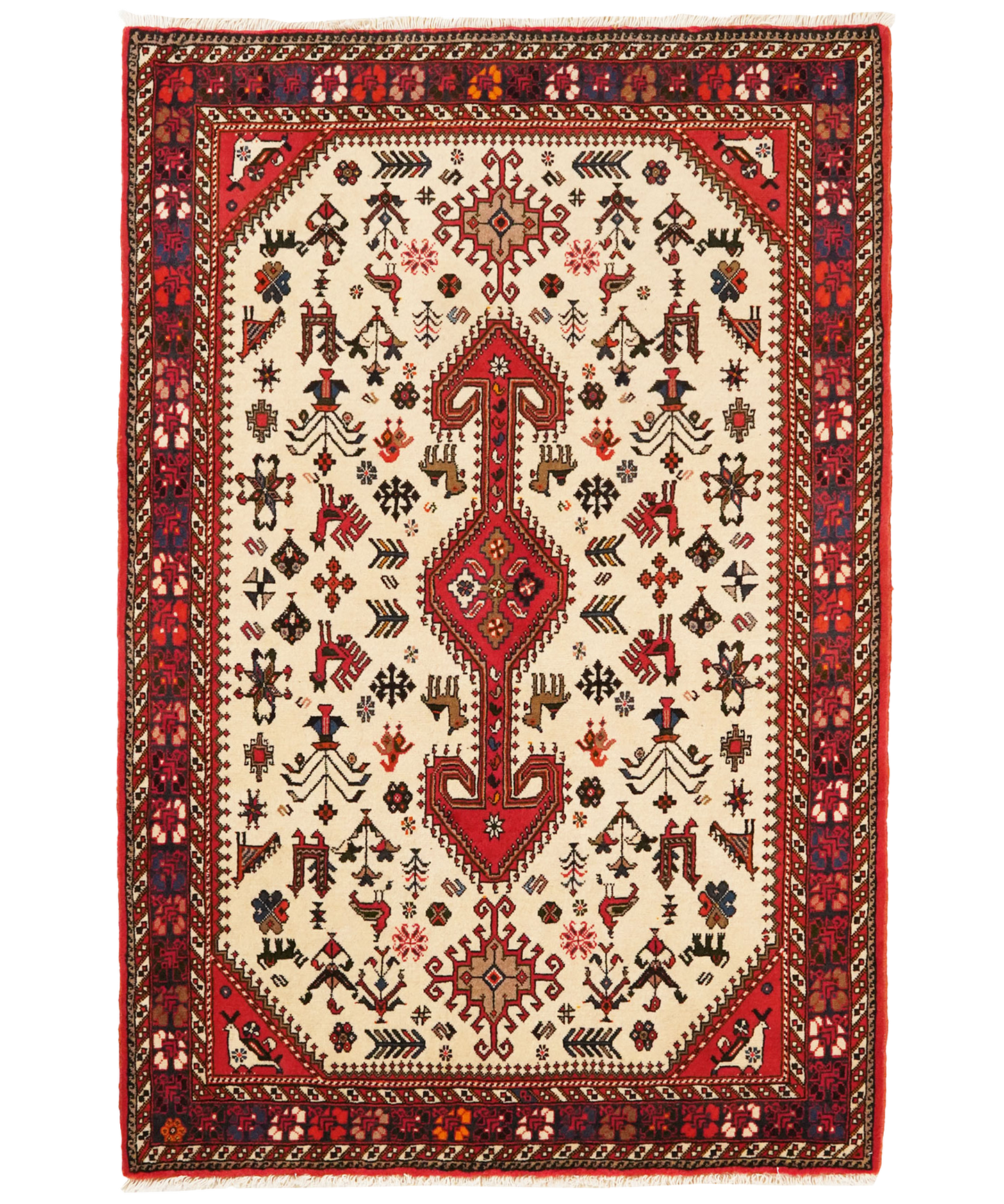 Nasrabad 154x102cm Teppich Vintage