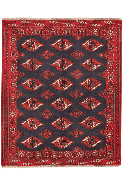 Turkman 128x106cm Teppich Vintage