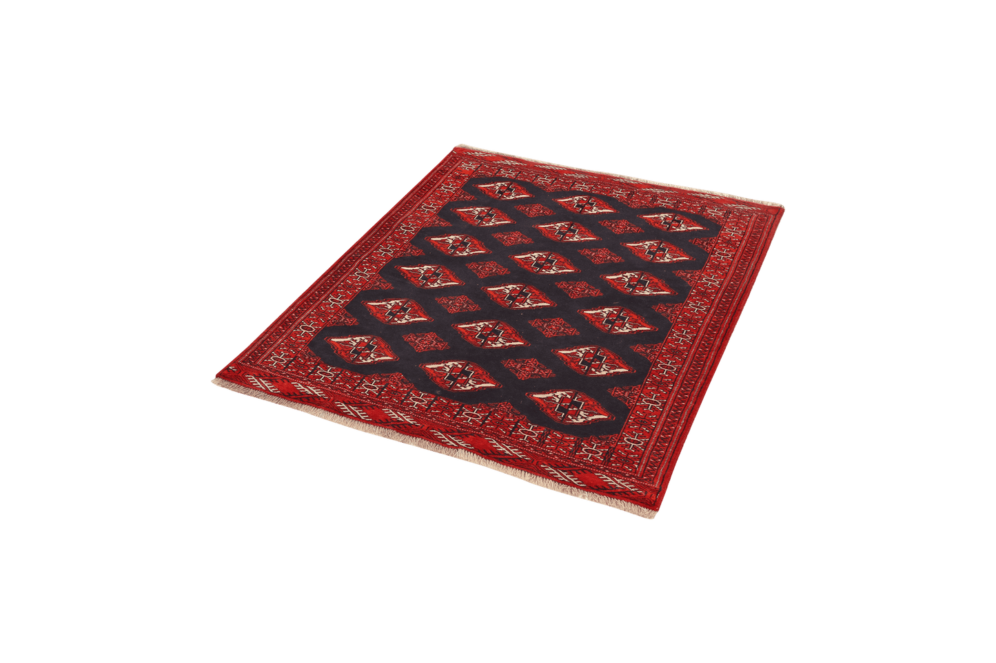 Turkman 128x106cm Teppich Vintage