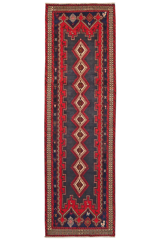 Afshar 284x84cm Carpet Vintage