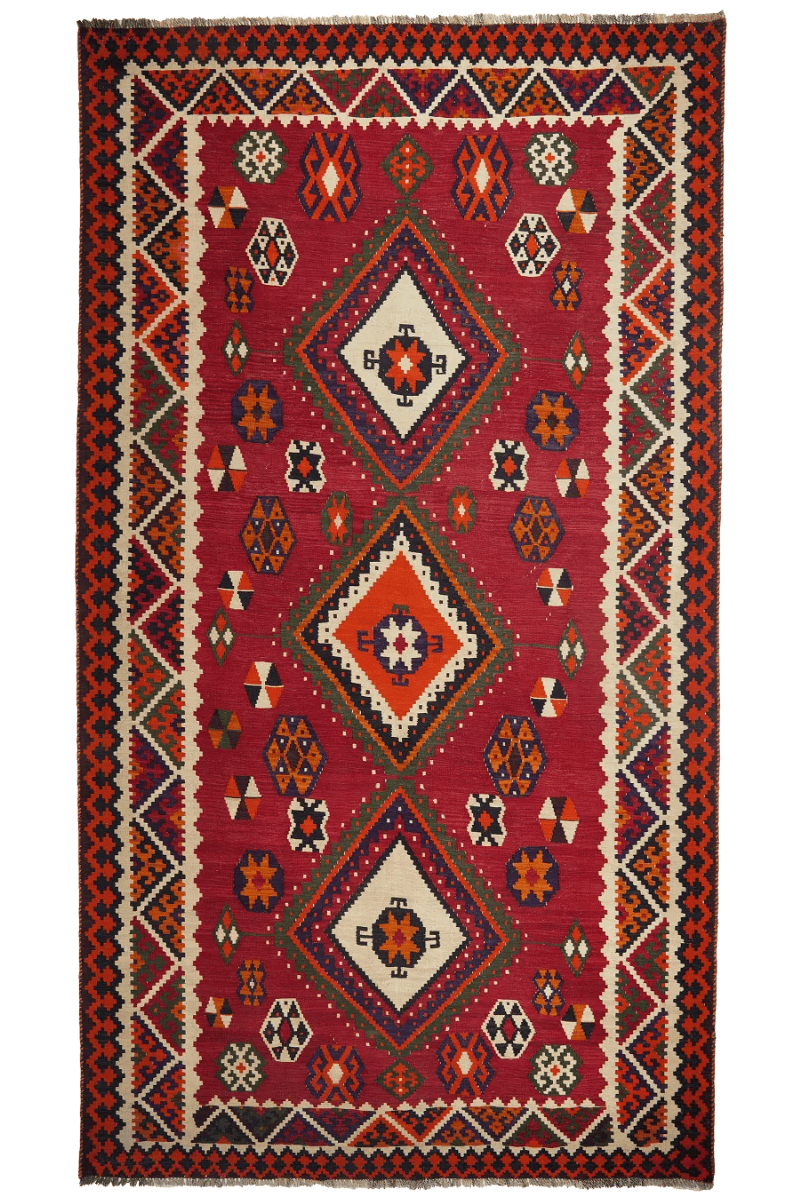 Kelim Gashgai Alt 320x177cm Vintage Teppich