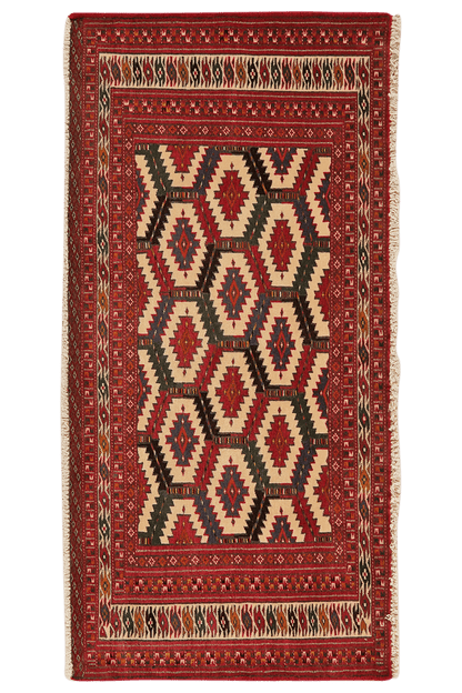 Turkman 63x128cm Vintage Teppich