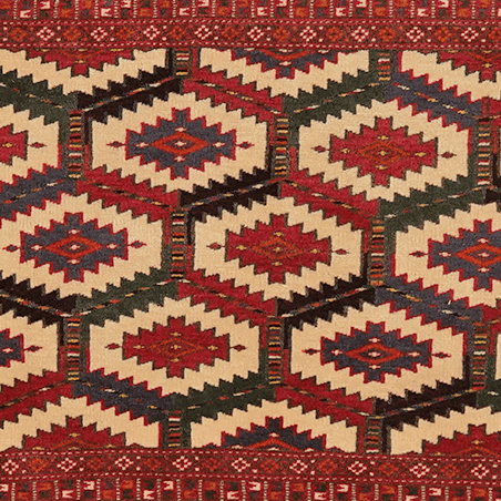 Turkman 63x128cm Vintage Teppich