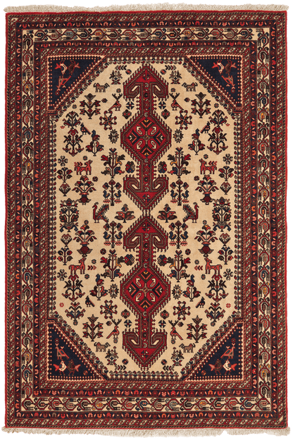 Nasrabad 207x139cm Teppich Vintage