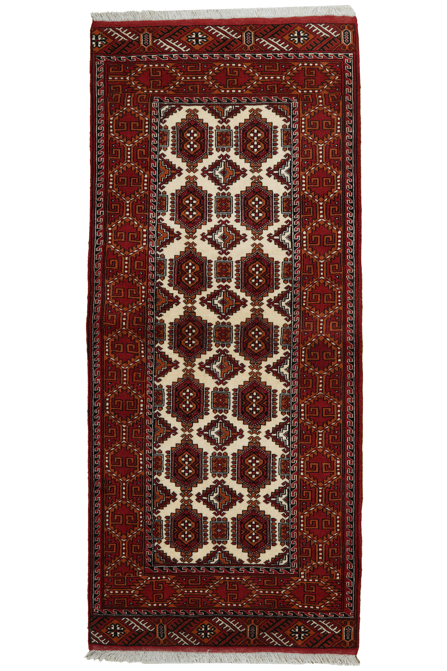 Turkman 193x84cm Teppich Vintage