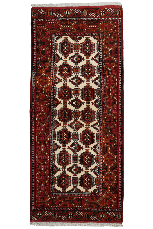 Turkman 193x84cm Teppich Vintage