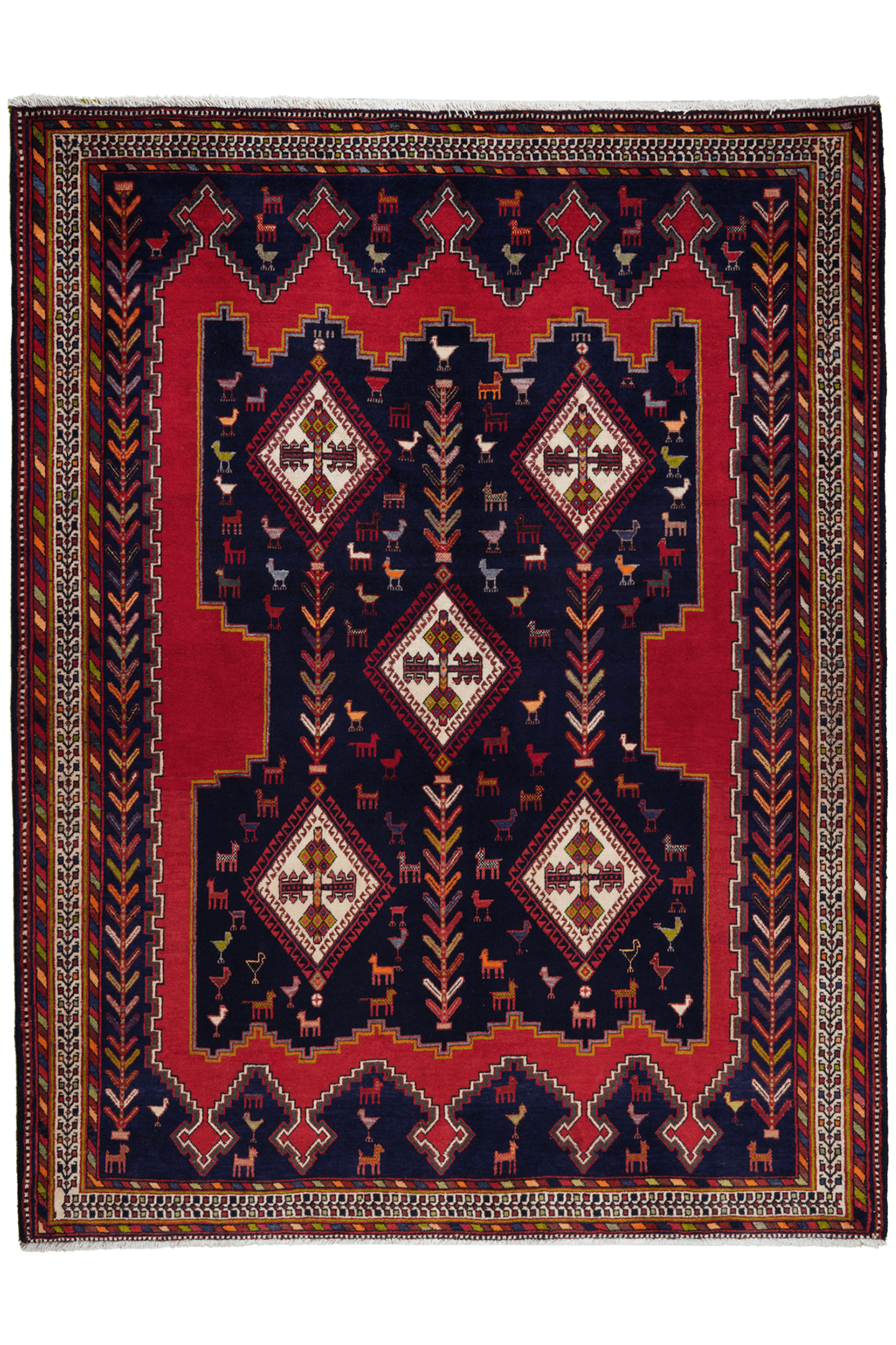 Afshar 223x172cm Carpet Vintage