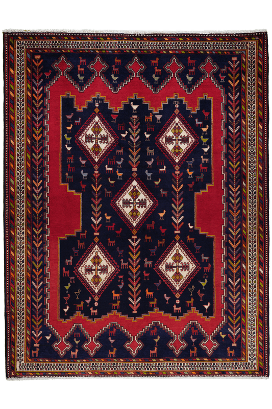 Afshar 223x172cm Carpet Vintage