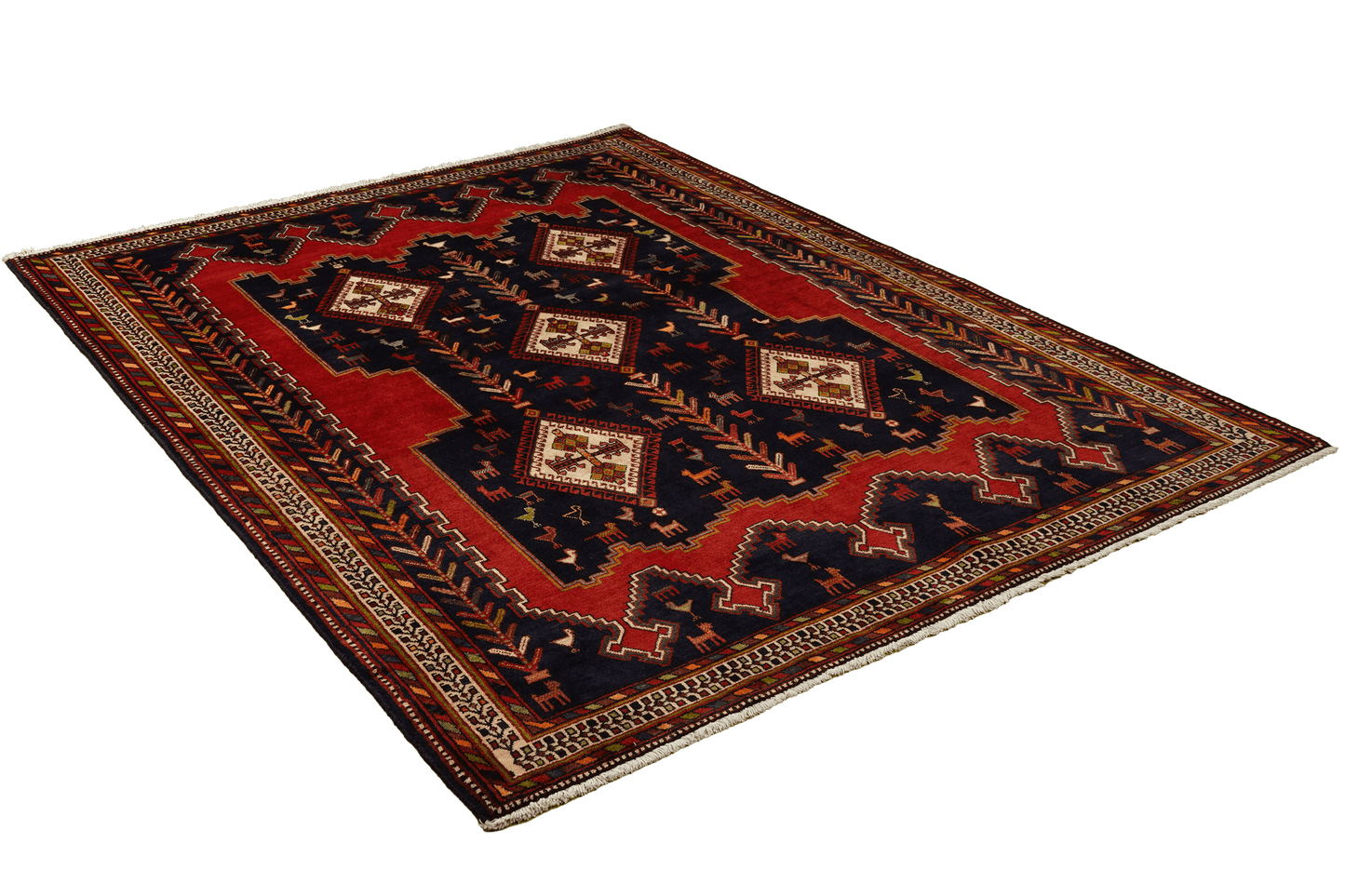 Afshar 223x172cm Teppich Vintage