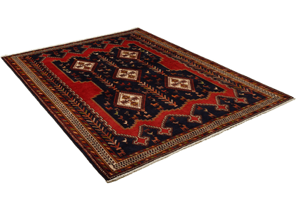 Afshar 223x172cm Teppich Vintage