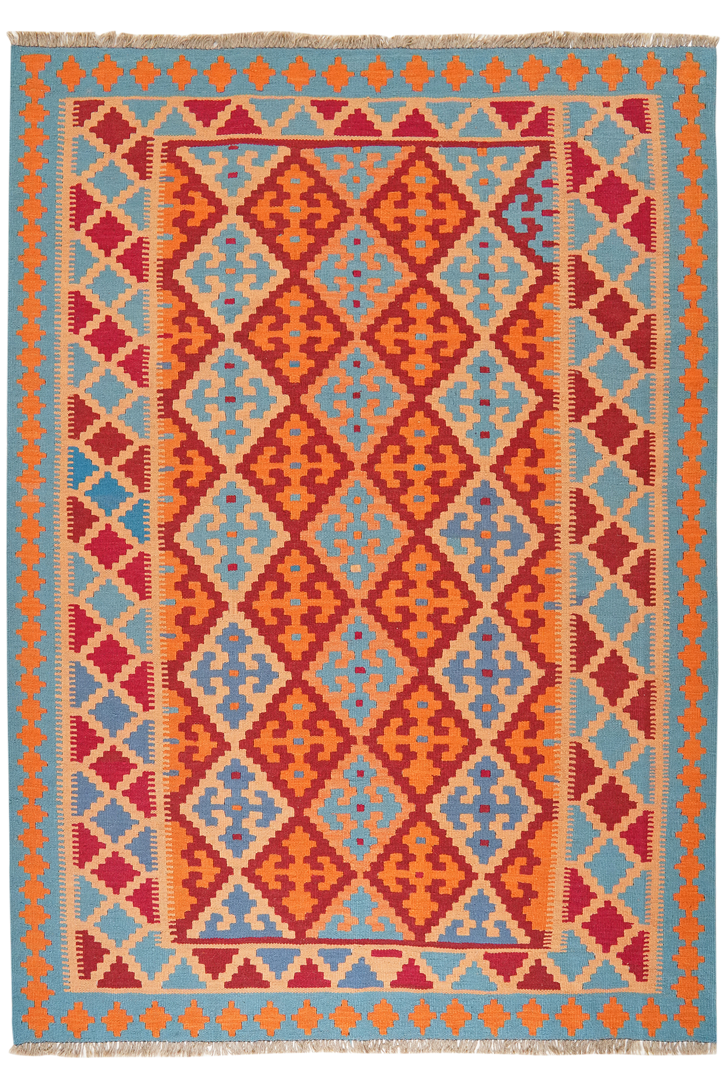 Kelim Gashgai 239x170cm Teppich Vintage