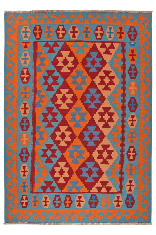 Kelim Gashgai 248x176cm Teppich Vintage