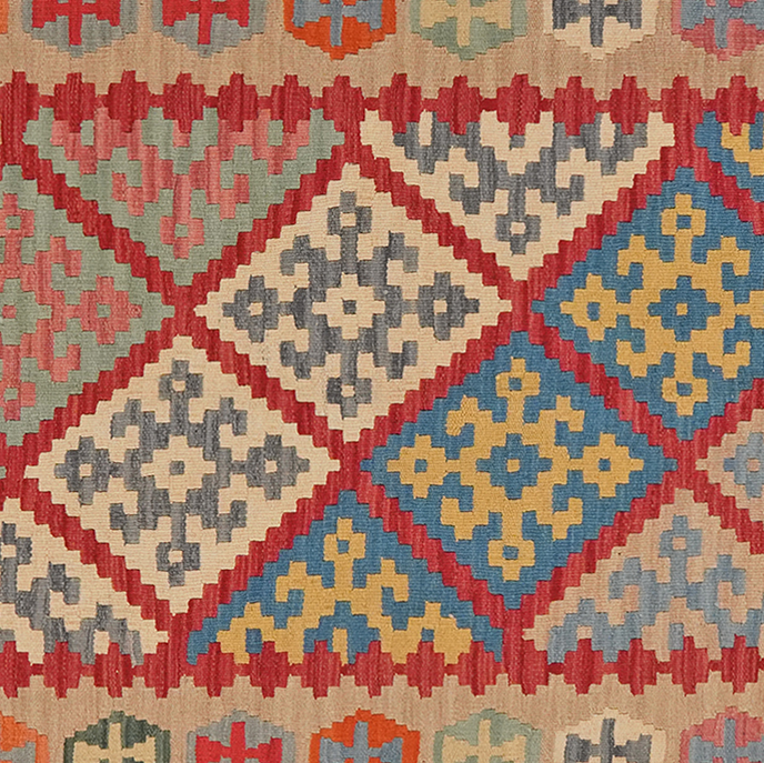 Tapis Kilim Gashgai 245x175cm vintage