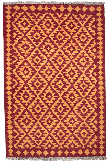 Kelim Gashgai 178x119cm Teppich Vintage