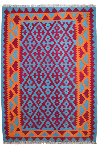 Kelim Gashgai 174x125cm Teppich Vintage