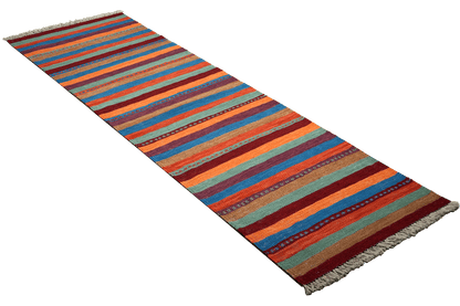 Kelim Gashgai 201x61cm Carpet Vintage