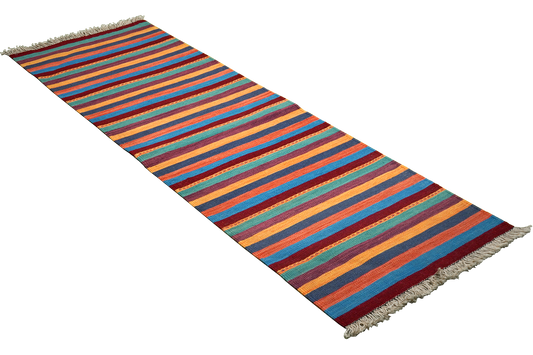 Kelim Gashgai 198x64cm Carpet Vintage