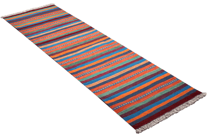 Tapis Kilim Gashgai 194x57cm vintage