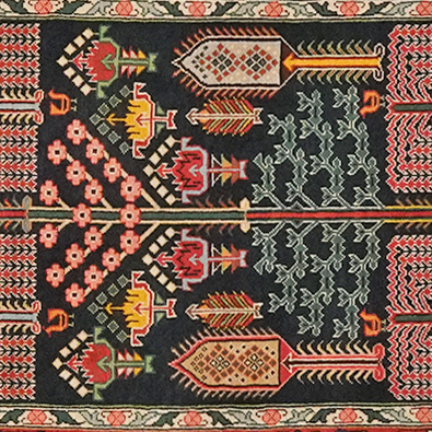 Bakhtiar 384x92cm Carpet Vintage