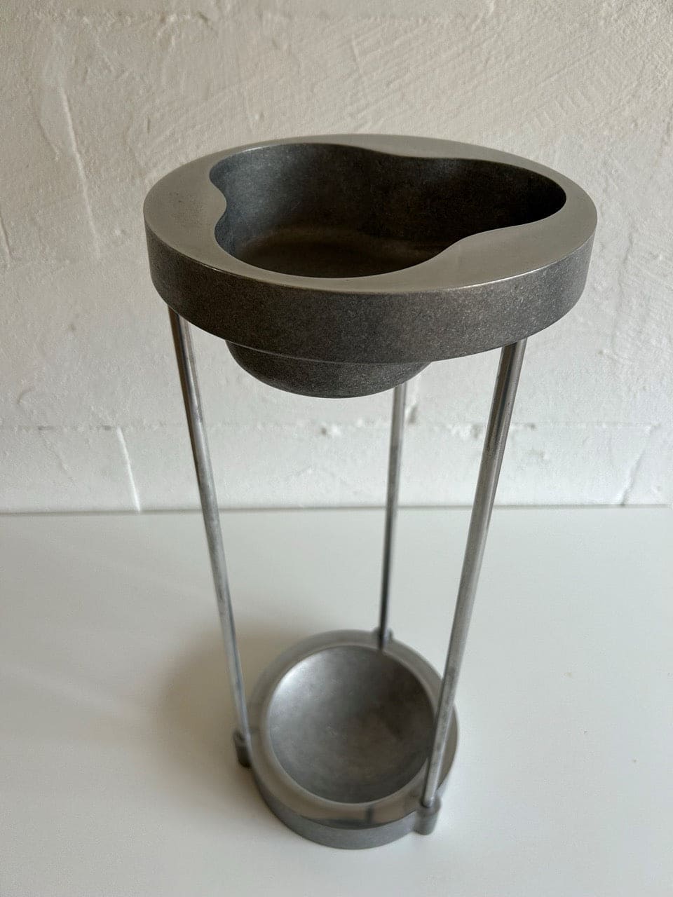 Aluminium standing ashtray from EFM Vintage