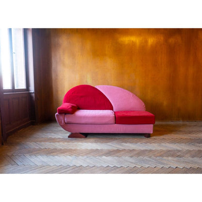 Pink und Red Alcantara Sofas Vintage - 2nd home