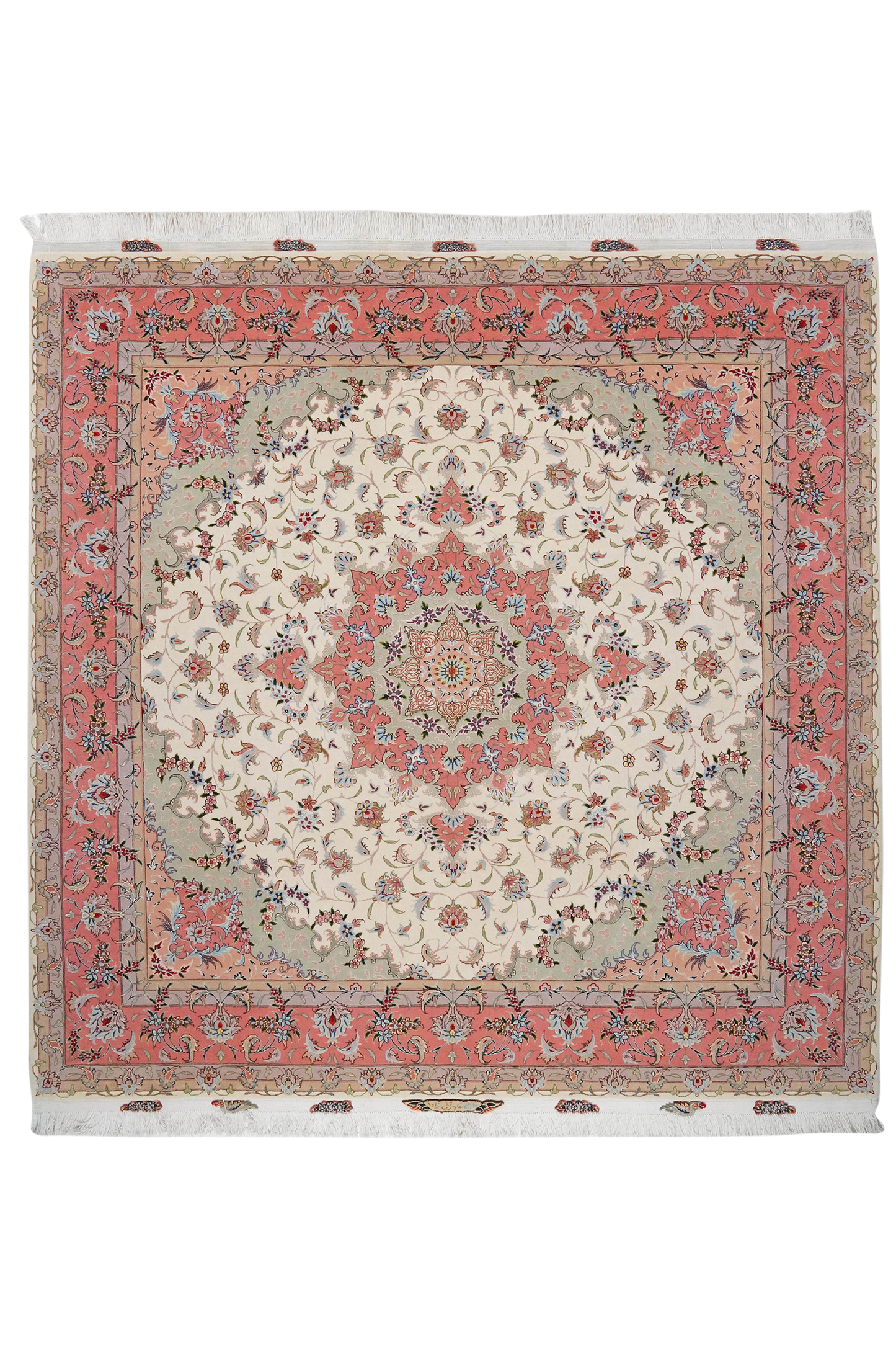 Tabriz 50 Raj 204x204cm Carpet Vintage