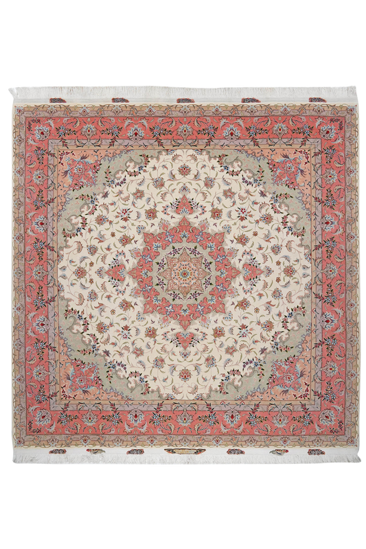 Tabriz 50 Raj 204x204cm Carpet Vintage