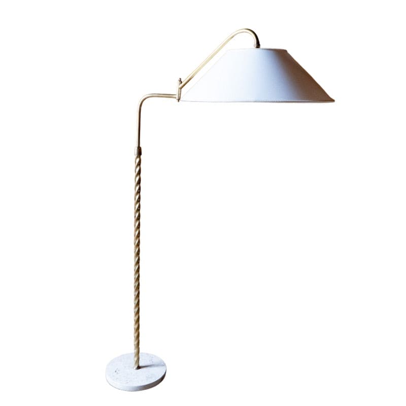 Messing Marmor Verstellbare Arm Stehlampe Vintage - 2nd home