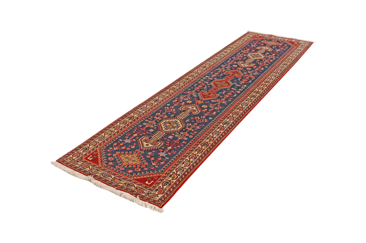 Nasrabad 305x81cm Carpet Vintage