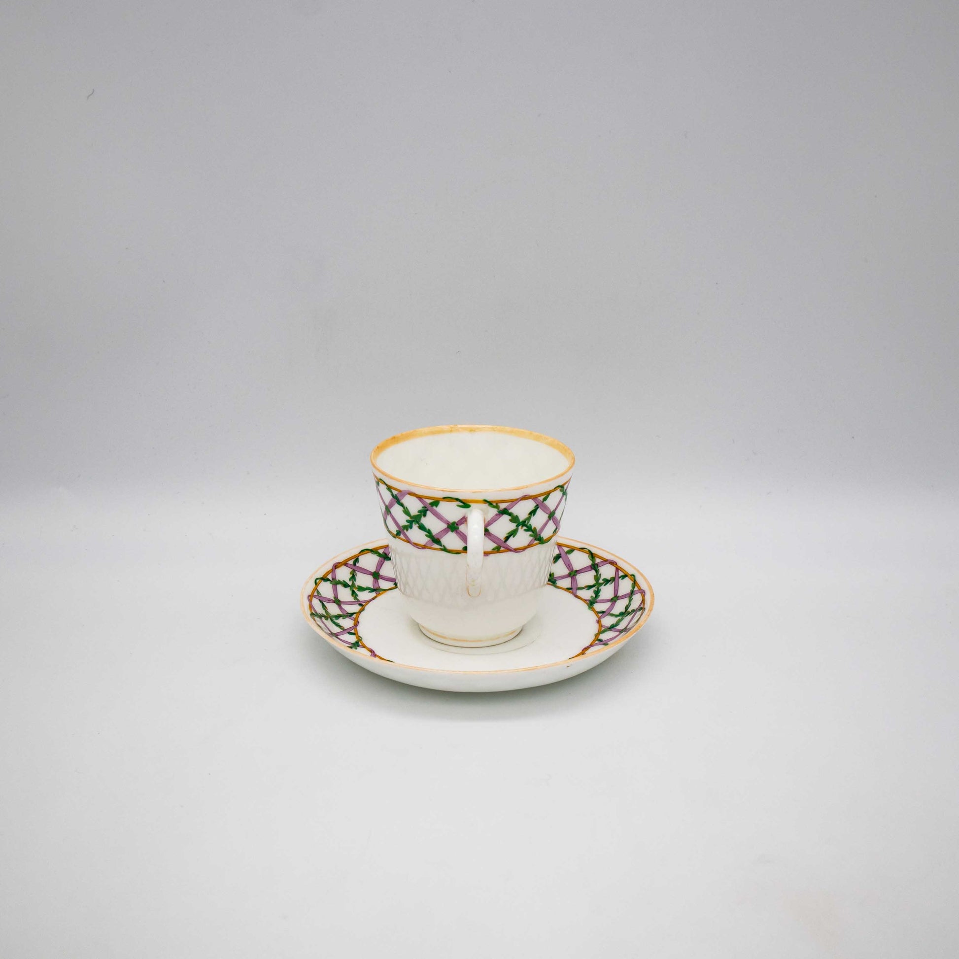 Minton Porzellan Tasse, Rückseite