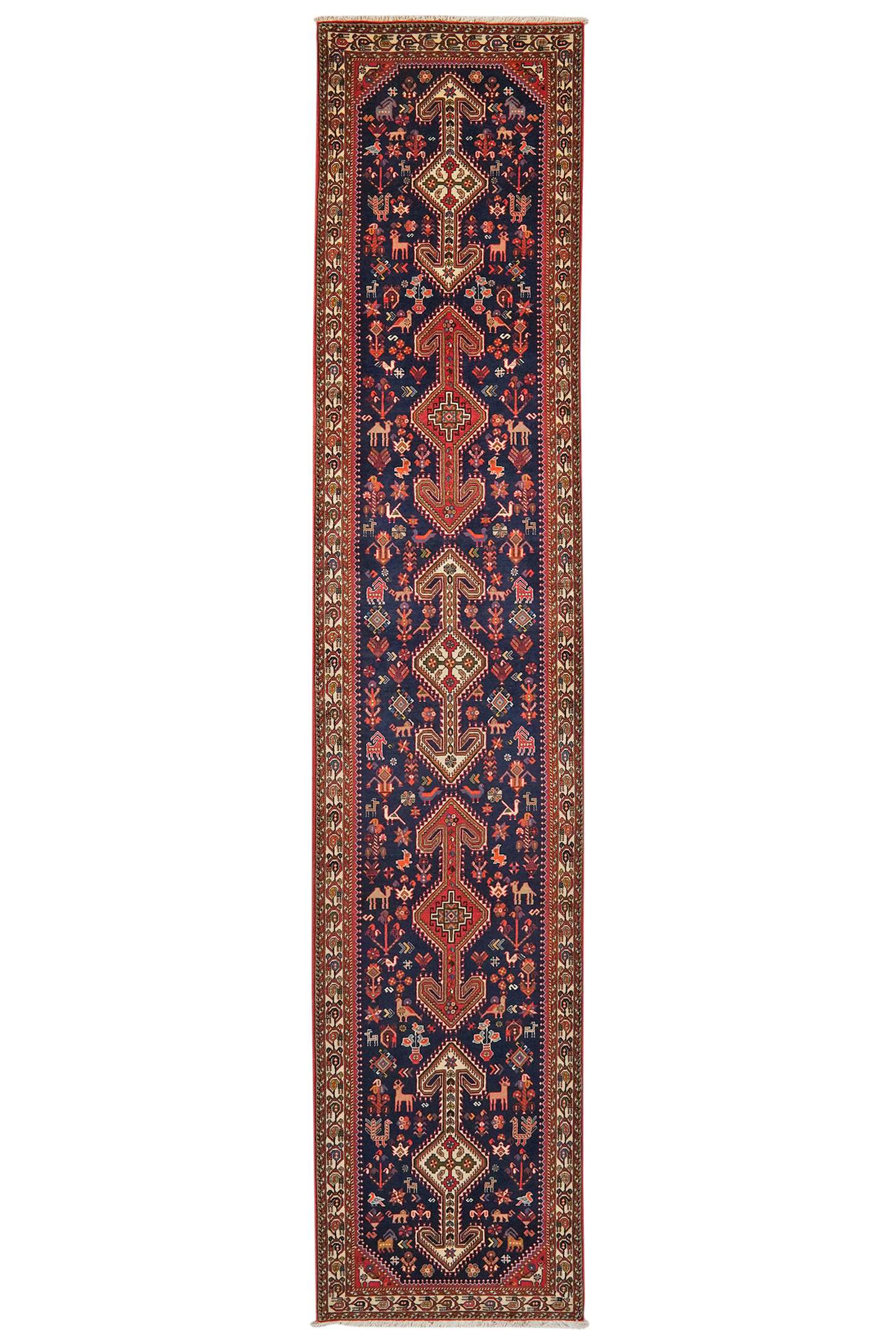 Nasrabad 398x83cm Carpet Vintage