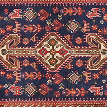 Nasrabad 398x83cm Teppich Vintage