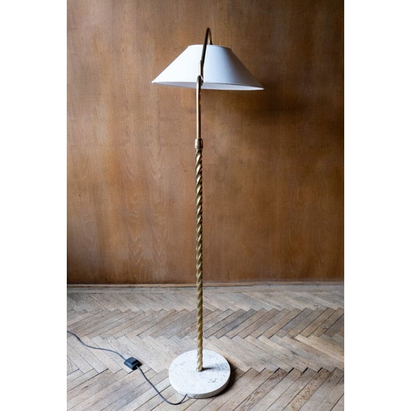 Messing Marmor Verstellbare Arm Stehlampe Vintage - 2nd home