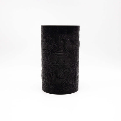 Schwarze Porzellan Vase von Bjorn Wiinblad für Rosenthal Studio Line,  Seitenansicht rechts