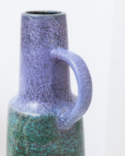 Vase en céramique XL VEB Haldensleben carafe menthe et violet milieu du siècle RDA années 1960 vintage