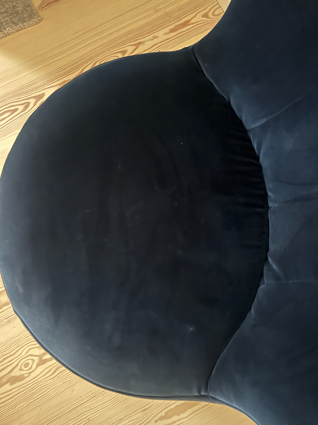 freistil - 173 armchair by Rolf Benz in dark blue velvet