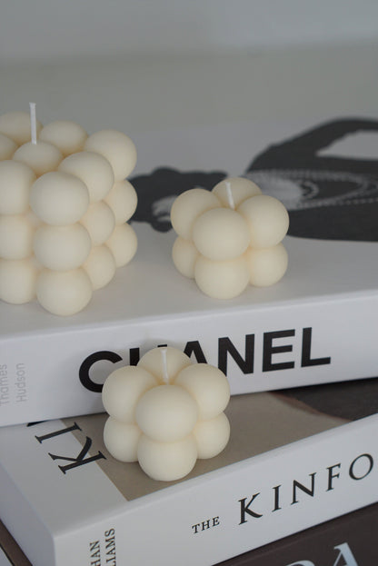 Handmade designer candle Mini Bubble