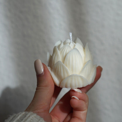 Handmade design candle lotus flowers