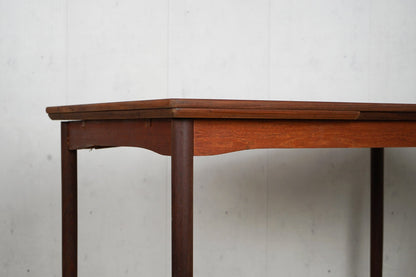 Extendable Teak Dining Table Danish Mid Century 123.5cm Vintage