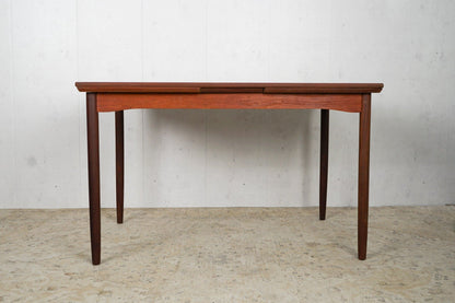 Extendable Teak Dining Table Danish Mid Century 123.5cm Vintage