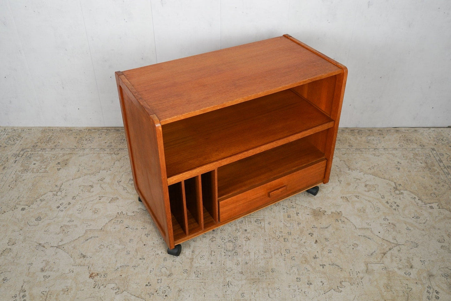 Teak coffee table TV table Danish vintage 60s Mid Century