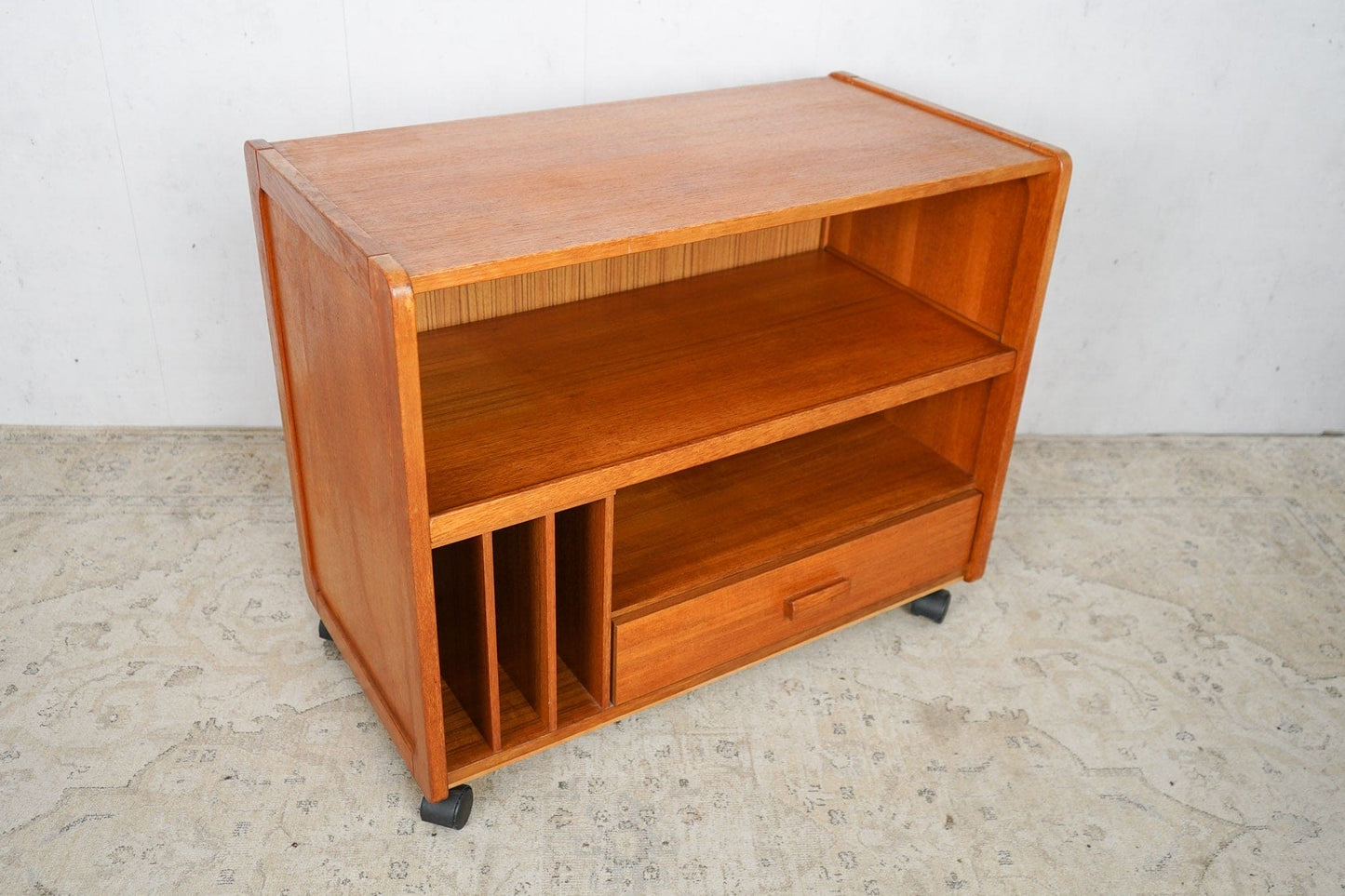 Teak coffee table TV table Danish vintage 60s Mid Century