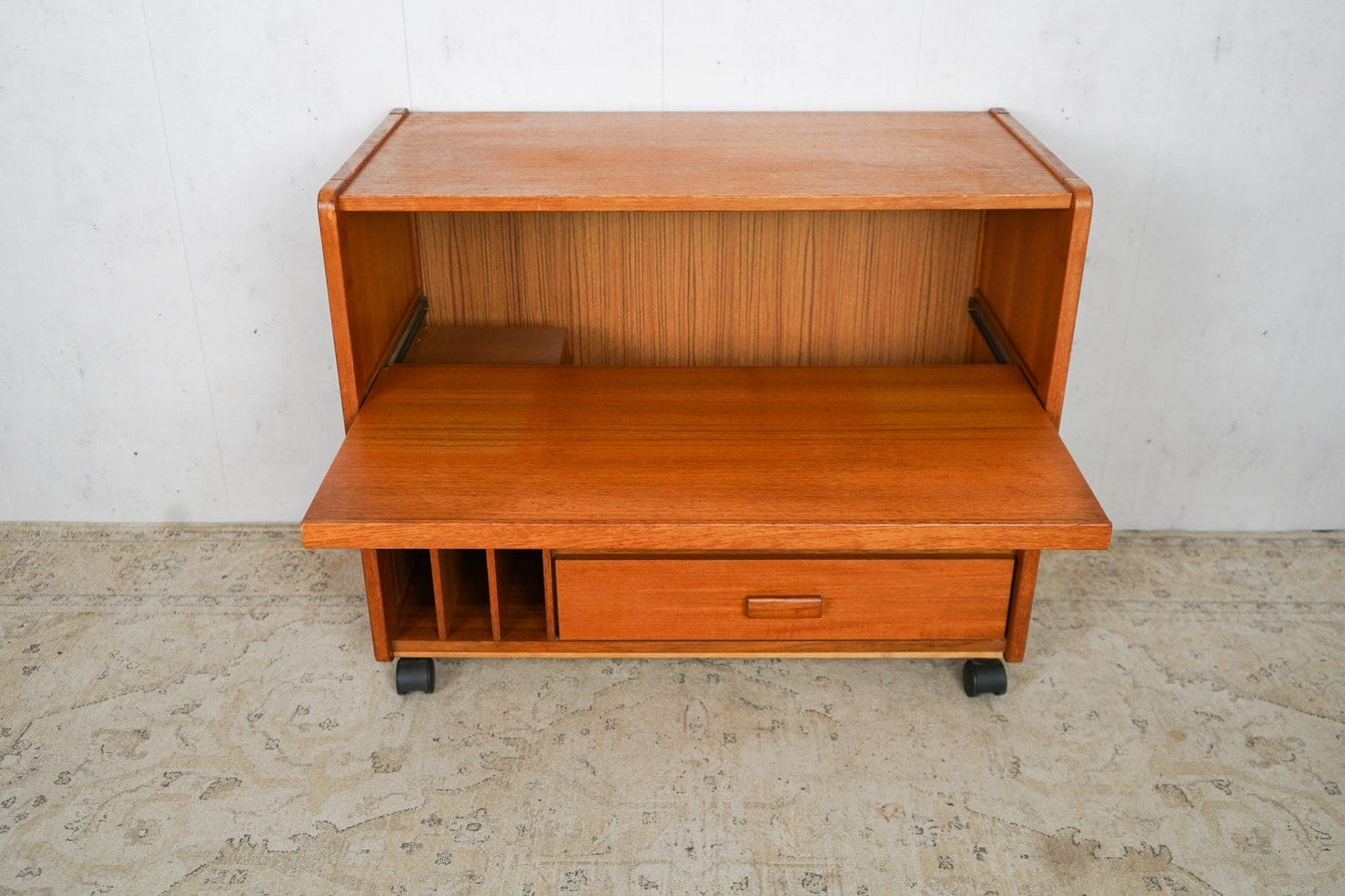 Teak coffee table TV table Danish vintage 60s Mid Century